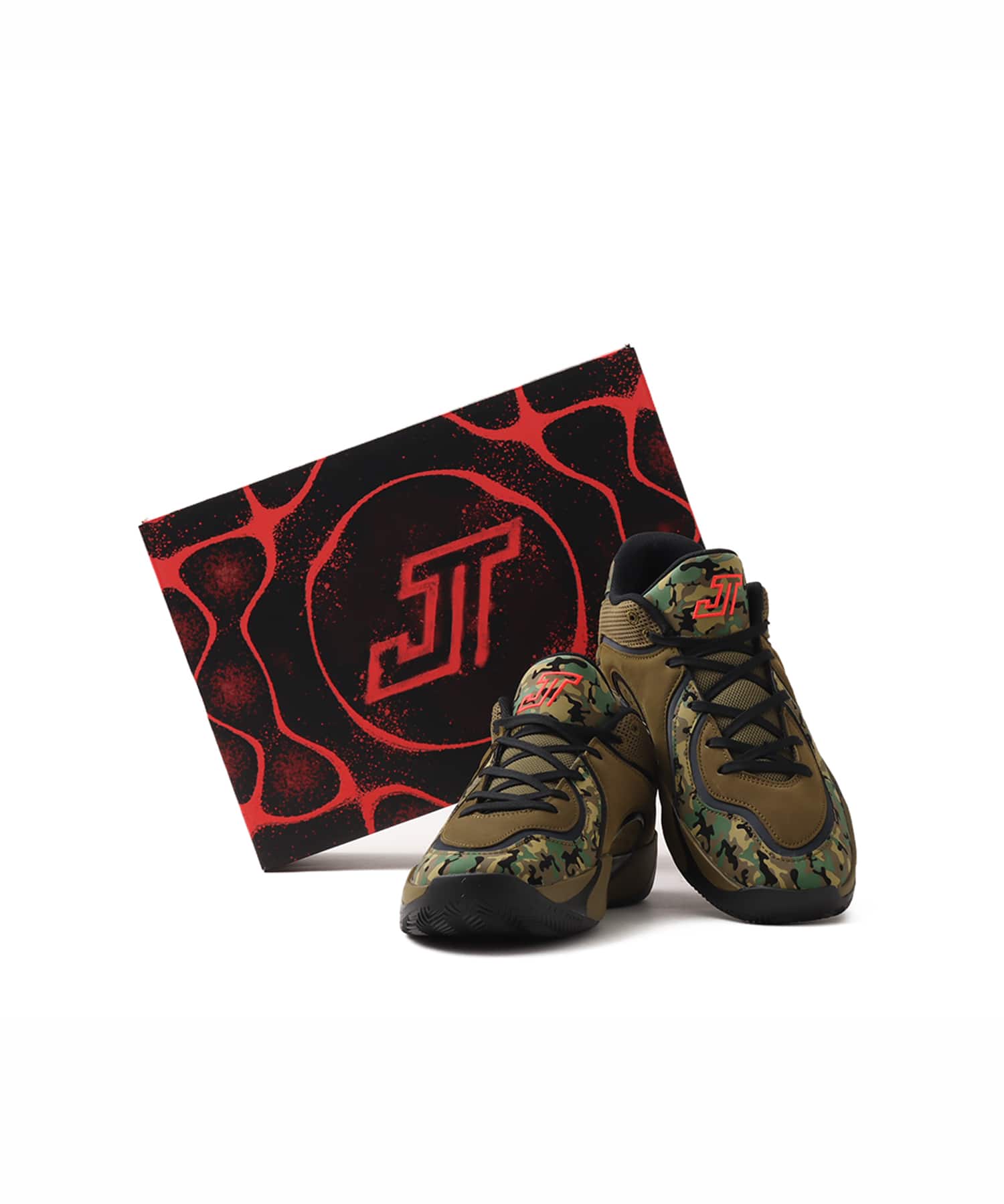 JORDAN BRAND TATUM 4 ASW PF BLACK/INFRARED 23-MOSS GREENの画像