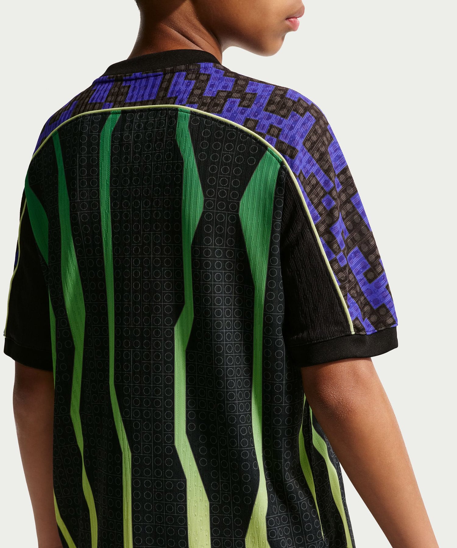 NIKE X LEGO COL AEROFIT F JSY BLACK/(LT LIQUID LIME)の画像