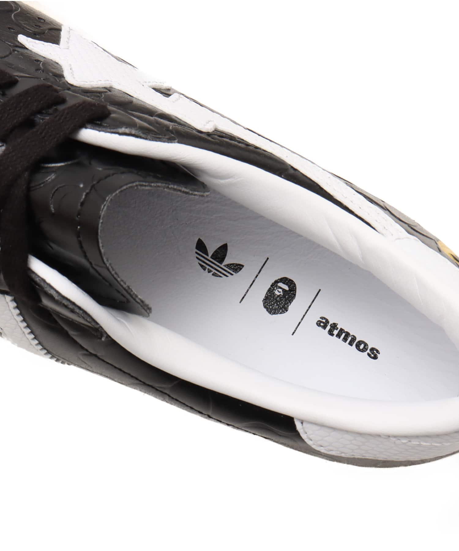 adidas SUPERSTAR VINTAGE BAPE atmos CORE BLACK/FOOT WEAR WHITE/OFF WHITEの画像