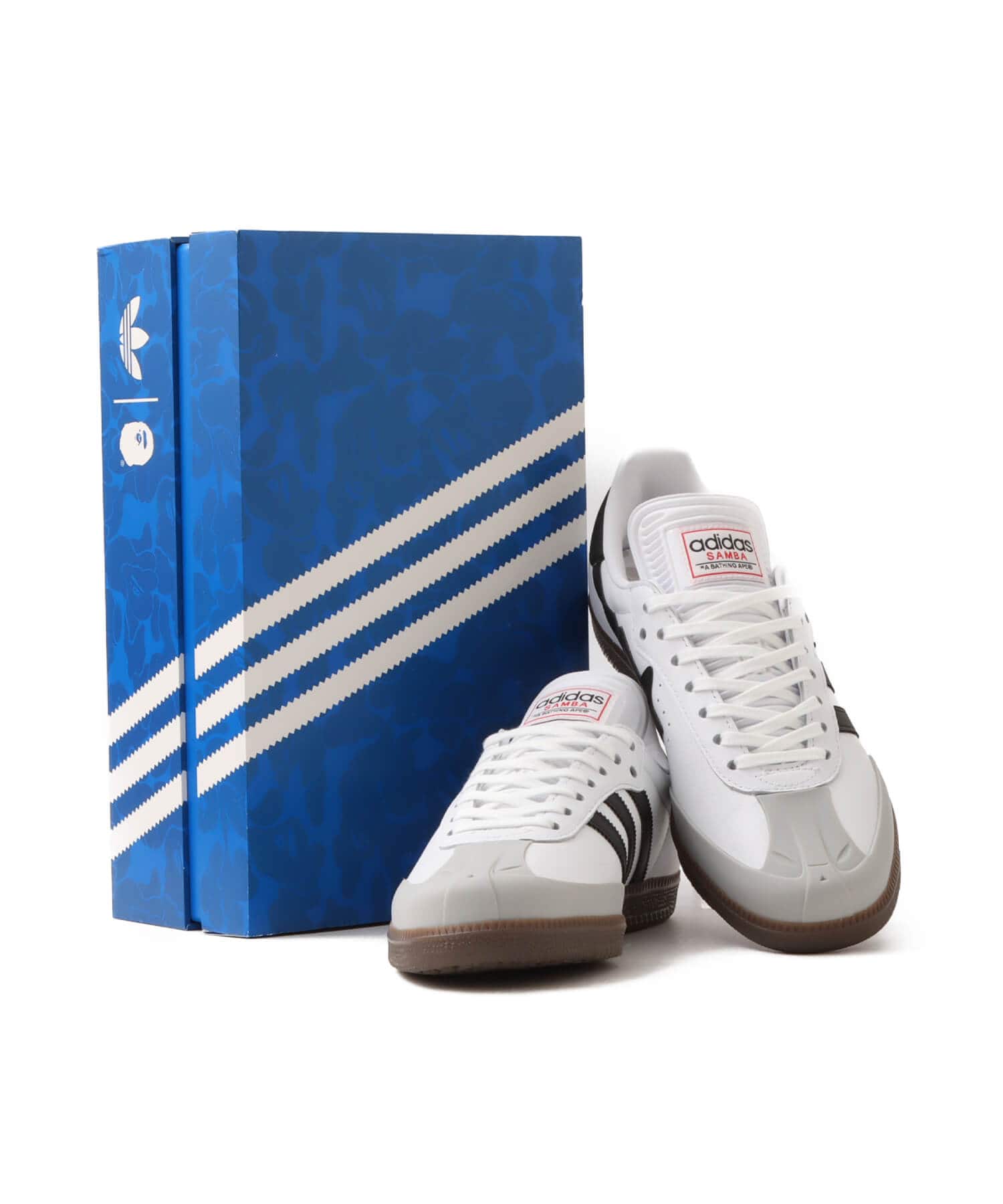 adidas SAMBA BAPE FTWWHT/CBLACK/GUM5の画像