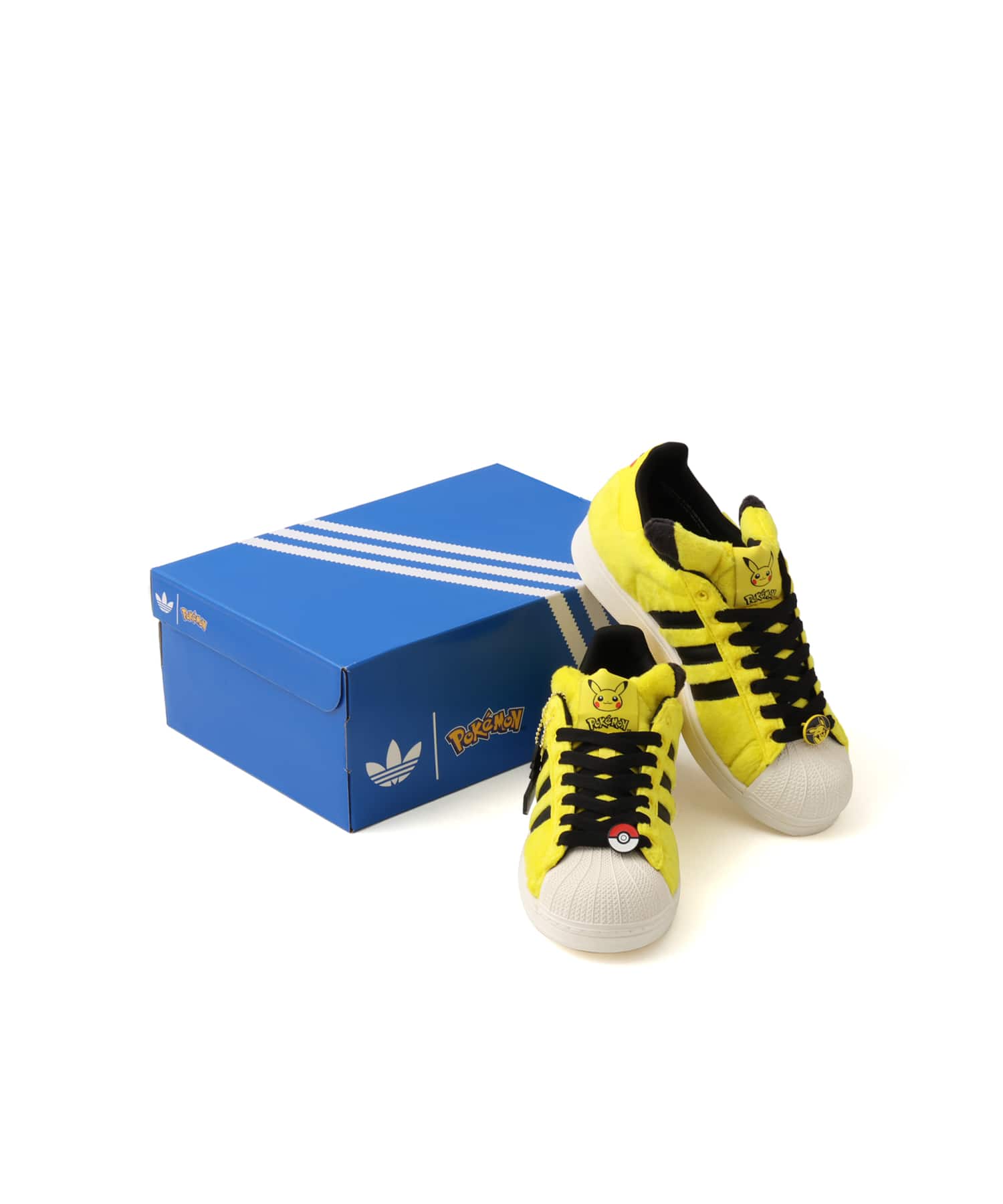 adidas POKEMON SUPERSTAR II YELLOW/YELLOW/CBLACKの画像