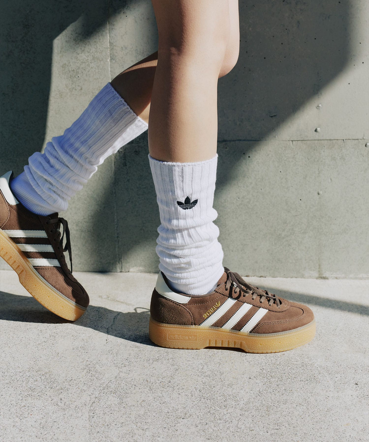 adidas RIB SOCKS 1P ホワイトの画像