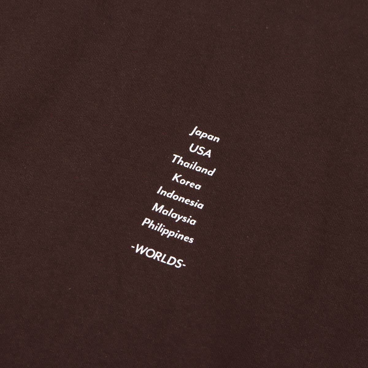atmos Shop list logo LS T-shirts BROWNの画像