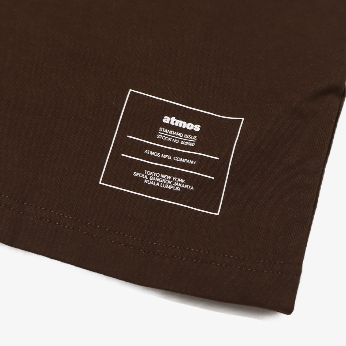 atmos PATCH LOGO T-Shirts BROWNの画像