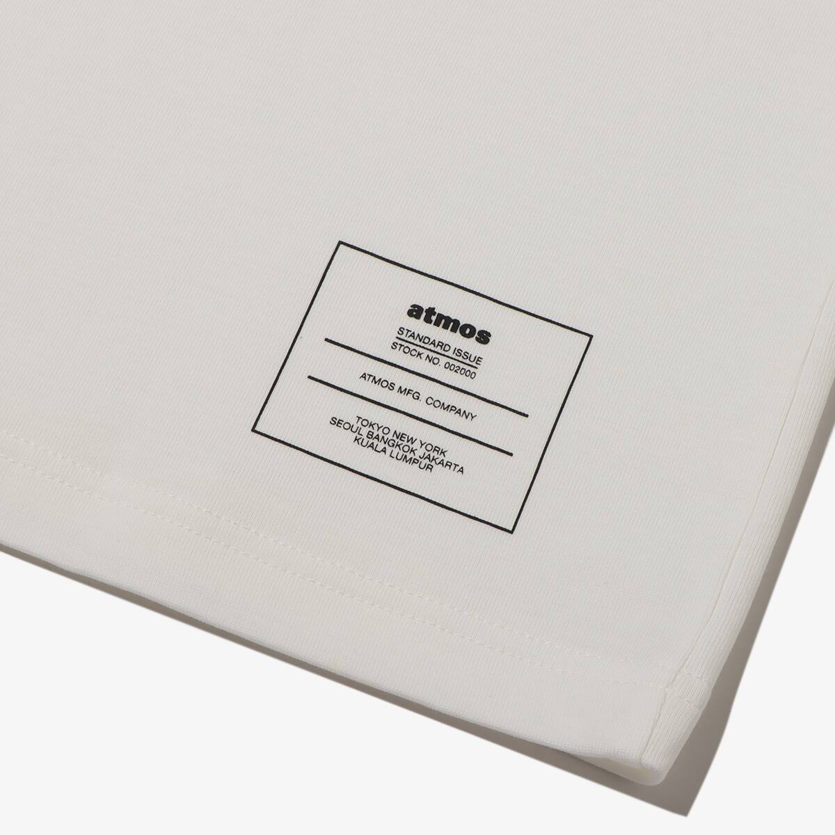 atmos PATCH LOGO T-Shirts WHITEの画像