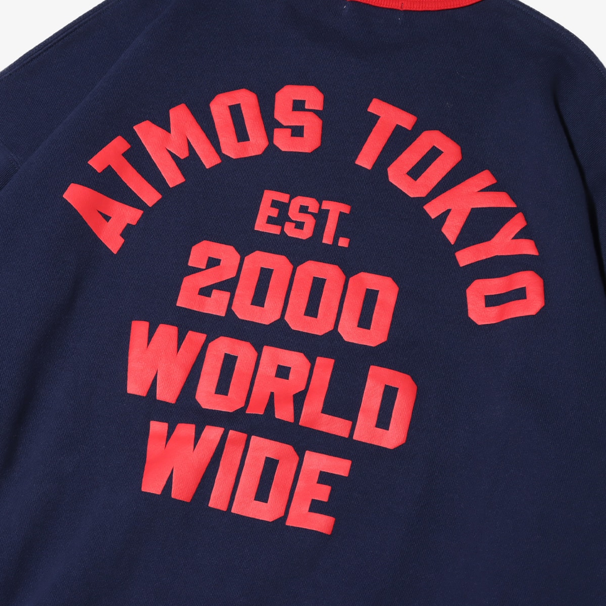 atmos Ringer Sweatshirt NAVYの画像