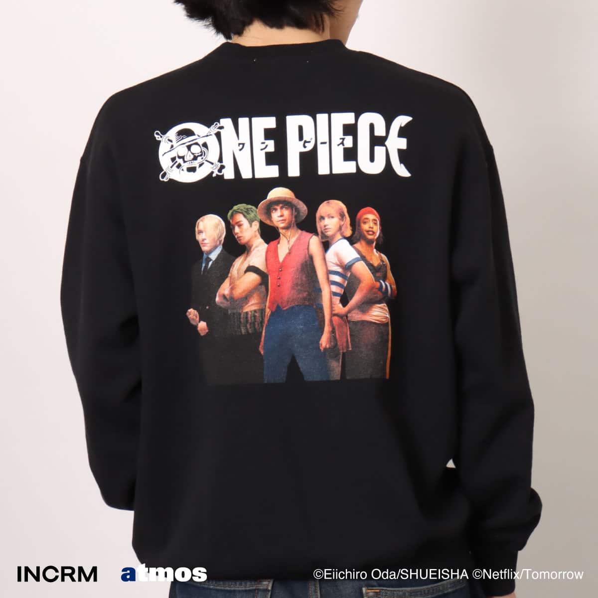 atmos x Netflixシリーズ「ONE PIECE」 x INCRM Sweatshirts BLACK