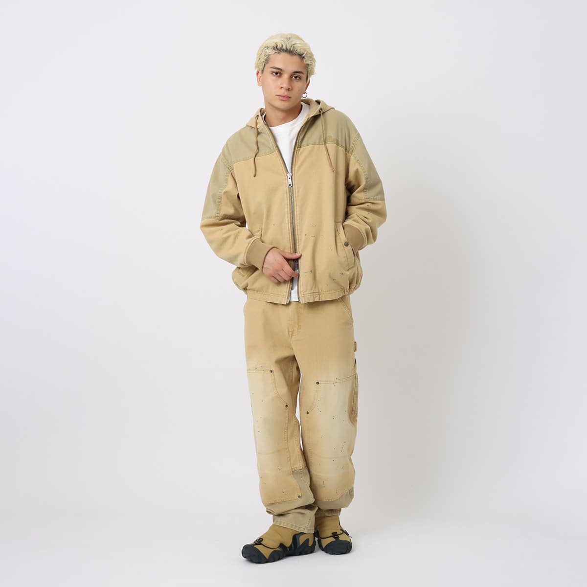 atmos Heavy Duck Double Knee Work Pants BROWNの画像