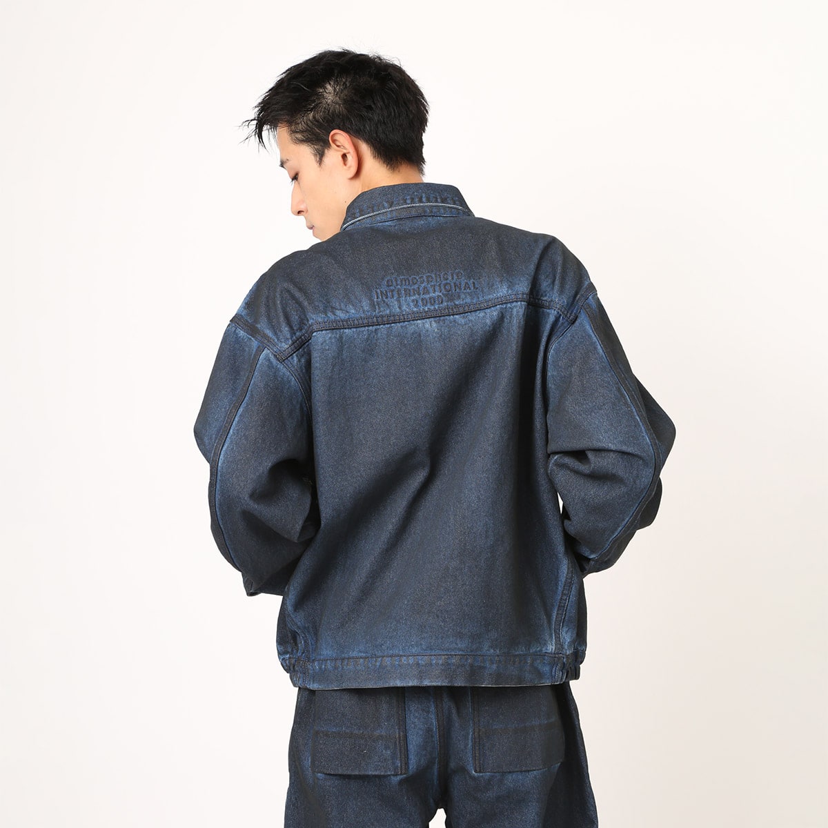 atmos Denim Worker Jacket BLUEの画像