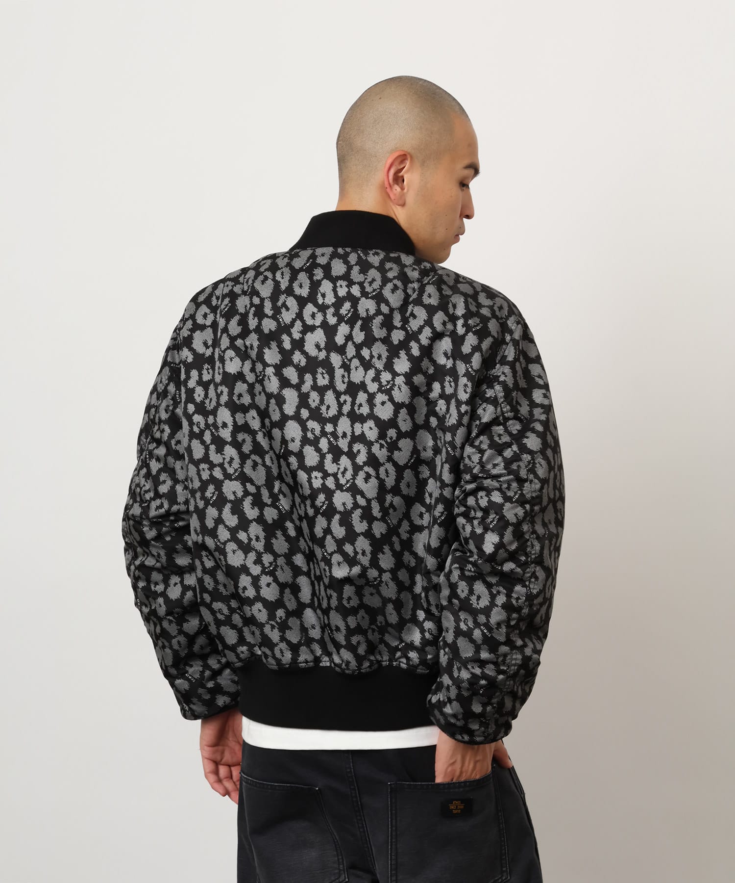 atmos Reversible Flight Jacket BLACKの画像