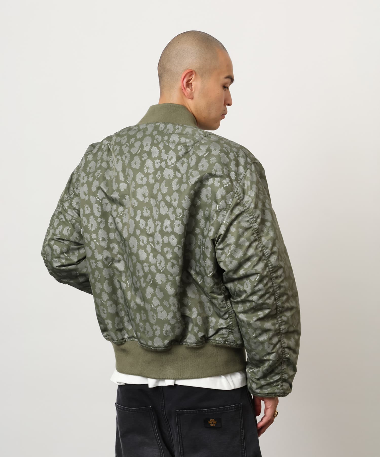 atmos Reversible Flight Jacket KHAKIの画像