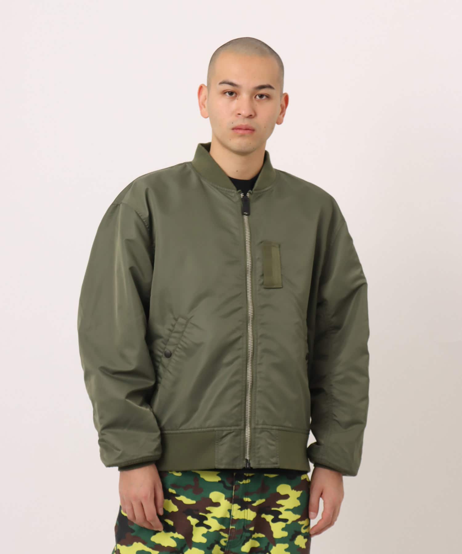 atmos Reversible Flight Jacket YELLOW CAMOUFLAGEの画像