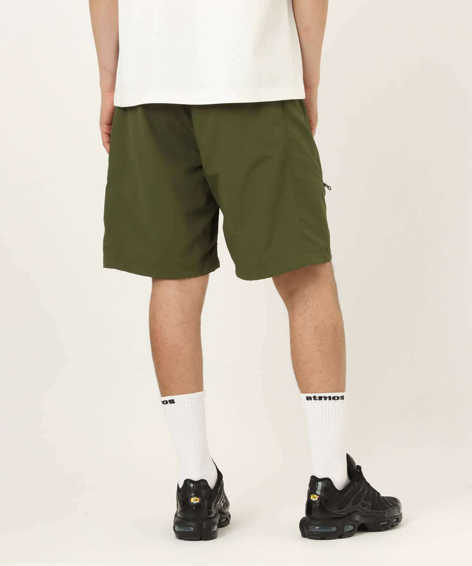 atmos Crinkled Nylon Shorts KHAKIの画像