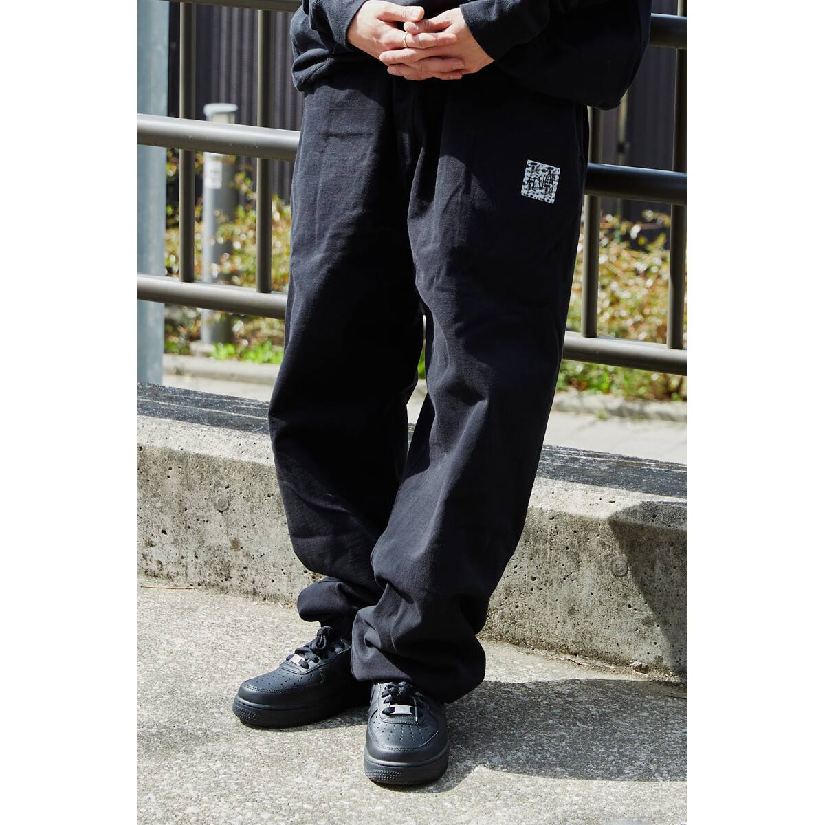 atmos VINTAGE WASH TRAINING PANT BLACK 22SP-I