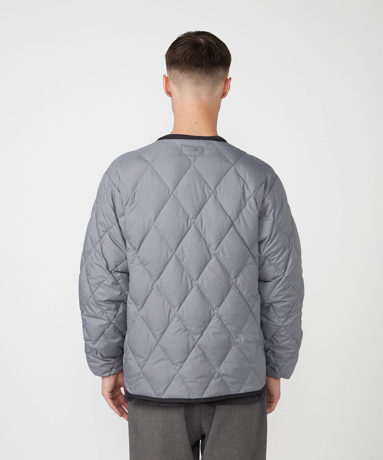 THE NORTH FACE PURPLE LABEL PERTEX QUANTUM PLAS Field Down Cardigan Light Grayの画像