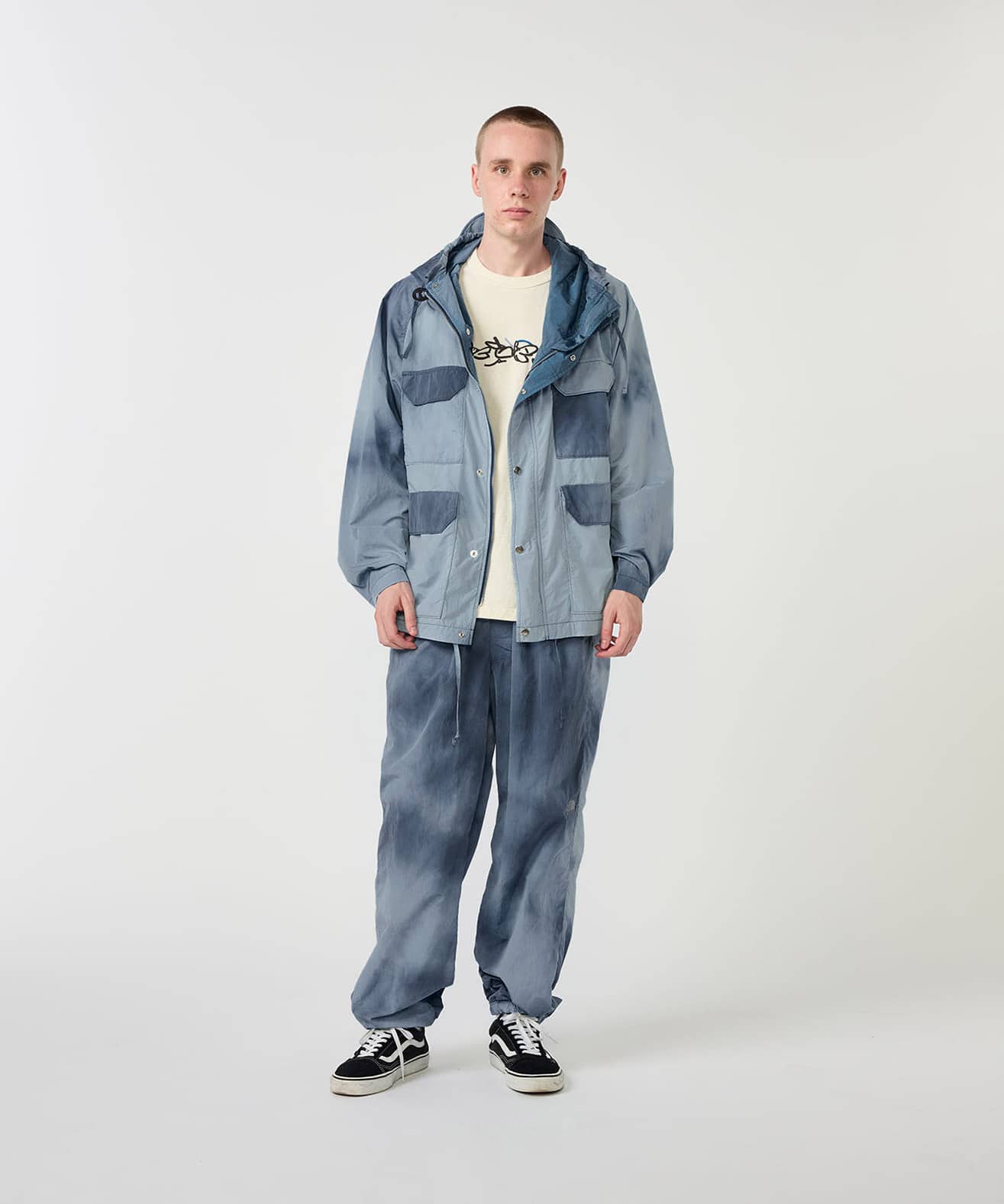 THE NORTH FACE PURPLE LABEL Uneven Dyed Field Mountain Parka Saxの画像