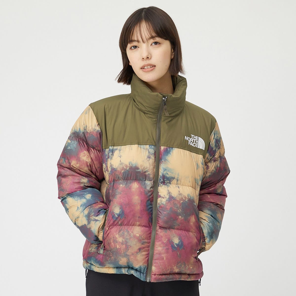 THE NORTH FACE NOVELTY SHORT NUPTSE JACKET (LADIES) アイス