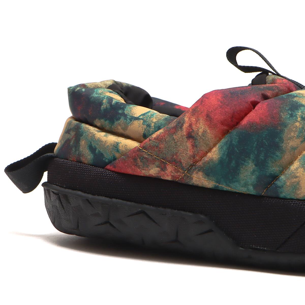 THE NORTH FACE WOMENS NUPTSE DOWN MULE アンテロープタンアイスダイプリント×TNFブラック 22FW-Iの画像