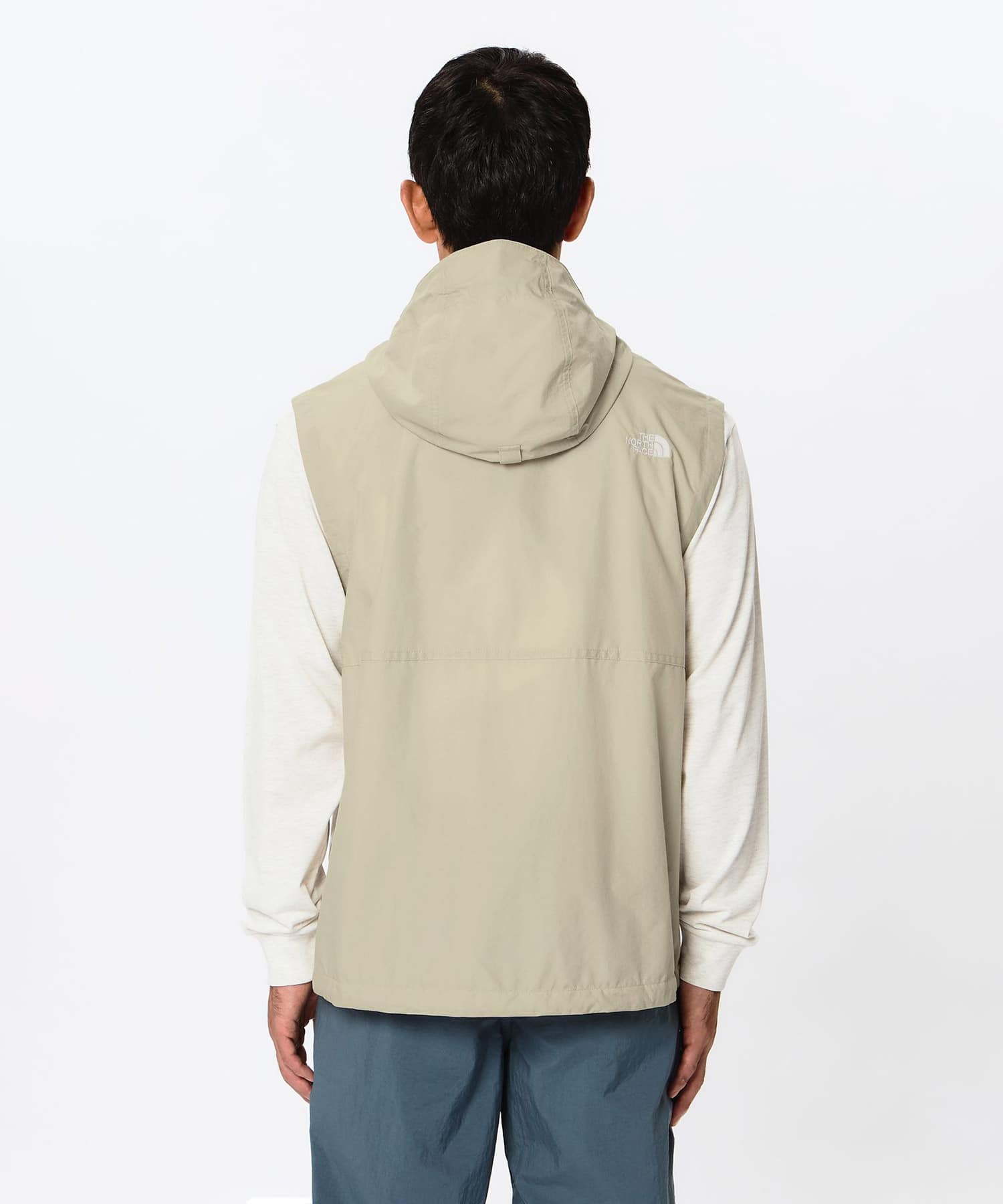 THE NORTH FACE Compact Hooded Vest フォッシルアイボリーの画像