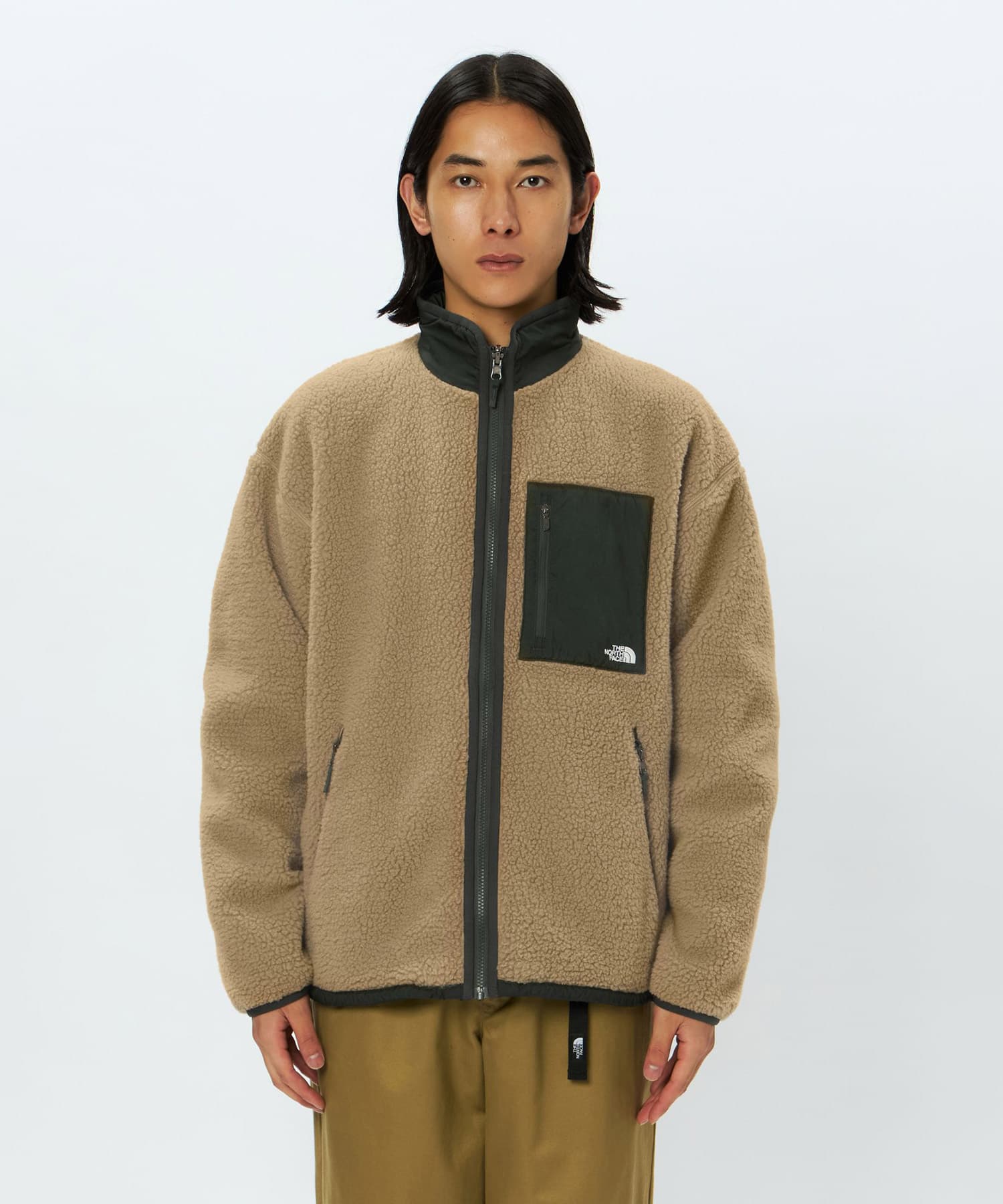 THE NORTH FACE Reversible Extreme Pile Fleece Jacket クラシックカーキxアルパインの画像