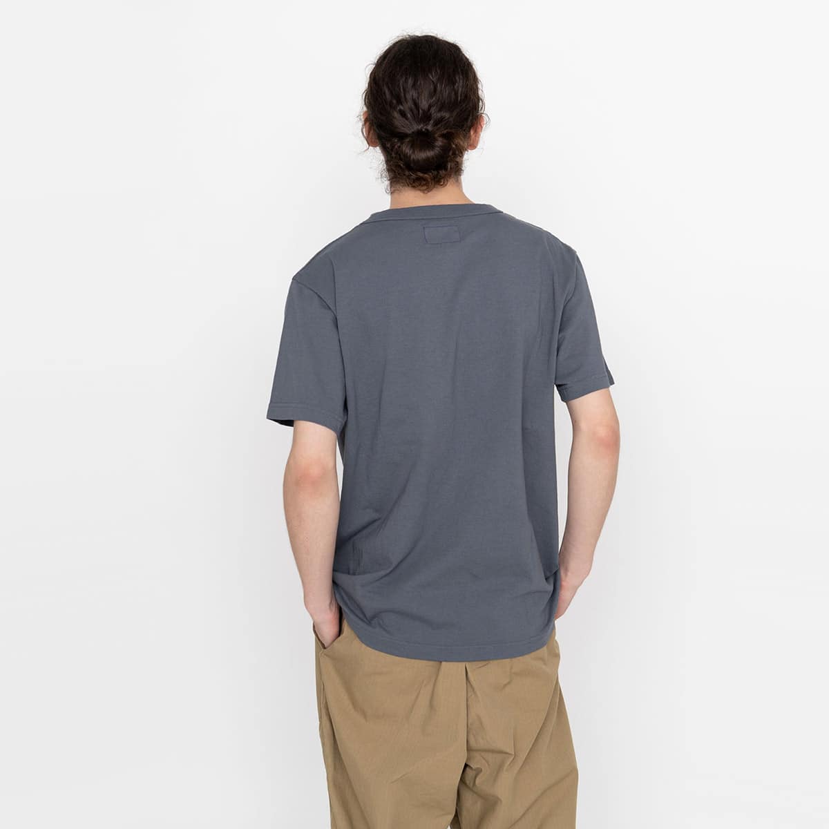 THE NORTH FACE PURPLE LABEL 7OZ H/S POCKET TEE Dim Gray × Royal Blue 22SS-Iの画像