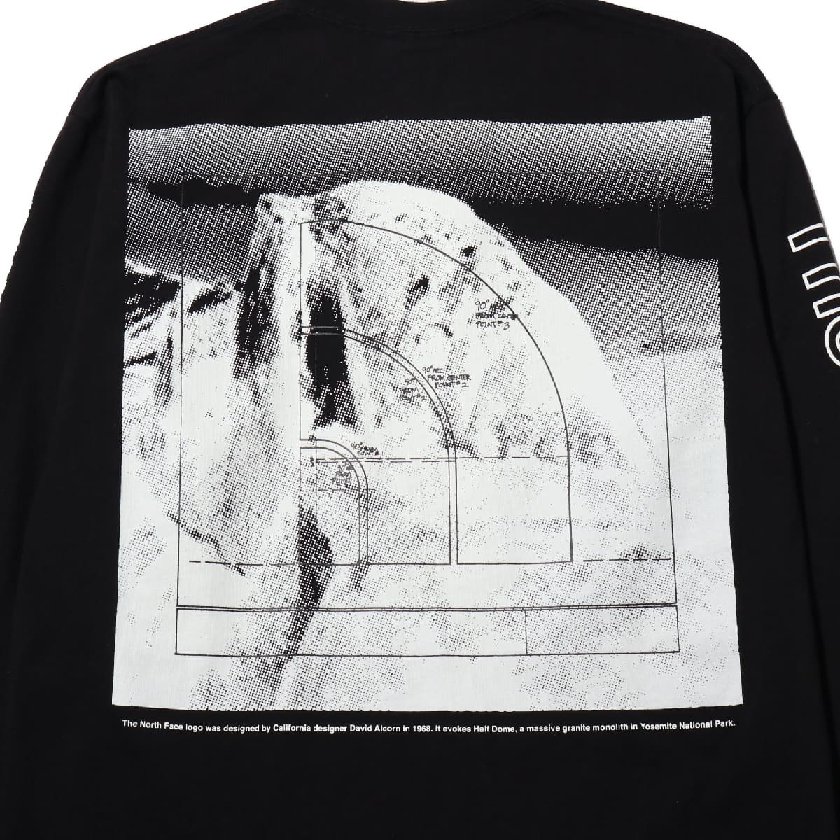 THE NORTH FACE L/S SLEEVE GRAPHIC TEE BLACK 21SS-Iの画像