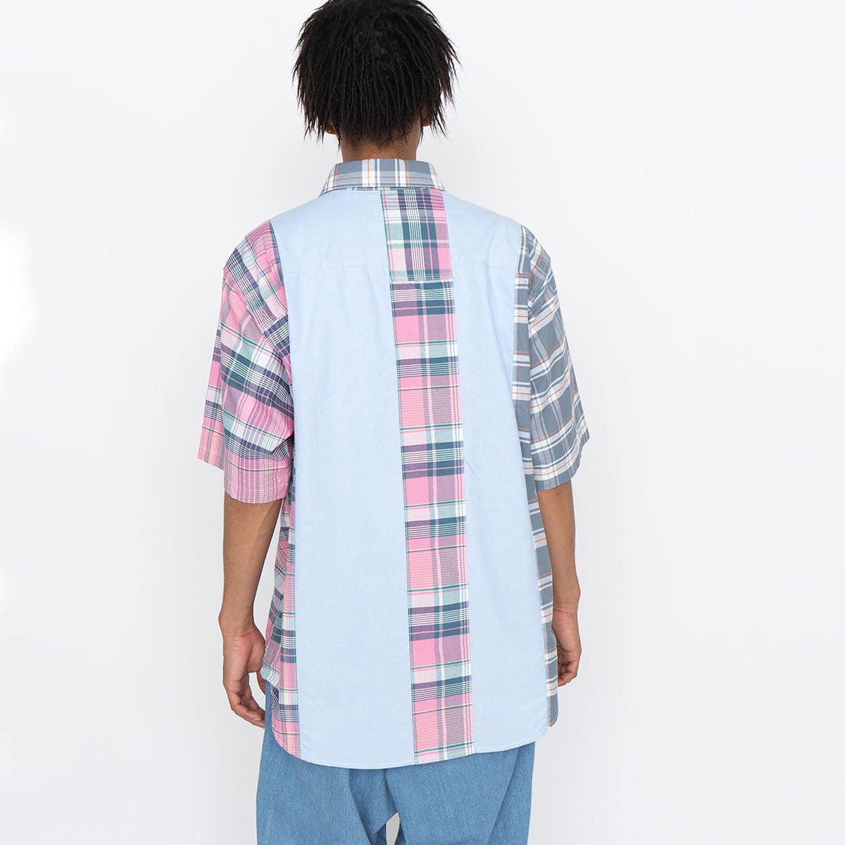 THE NORTH FACE PURPLE LABEL Patchwork H/S Shirt PINK 22SS-I