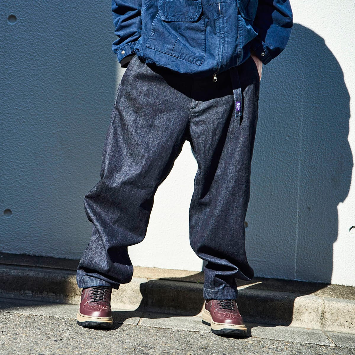 THE NORTH FACE PURPLE LABEL Denim Wide Tapered Pants INDIGO 22SS-I