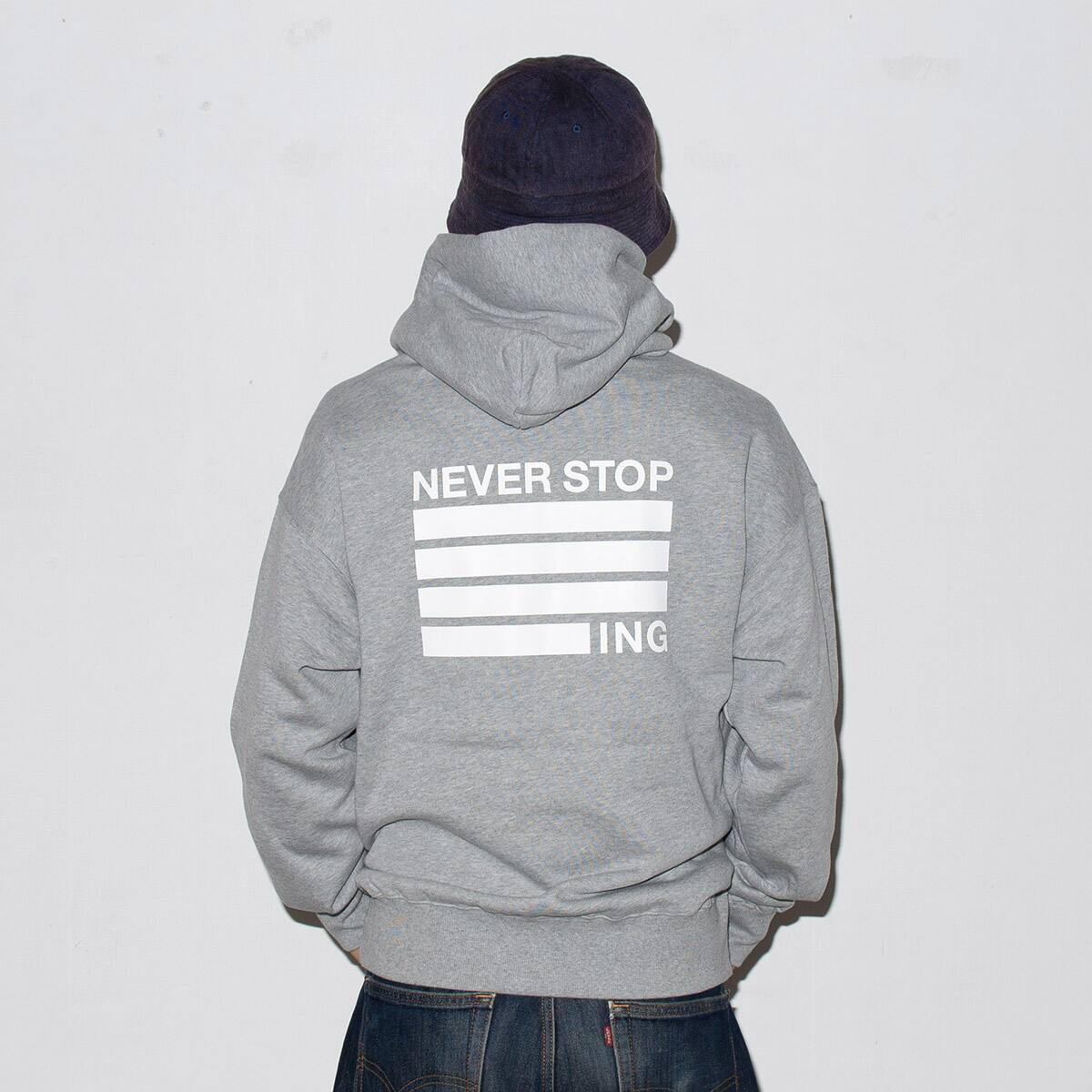 THE NORTH FACE NEVER STOP ING HOODIE MIXグレー 23FW-I