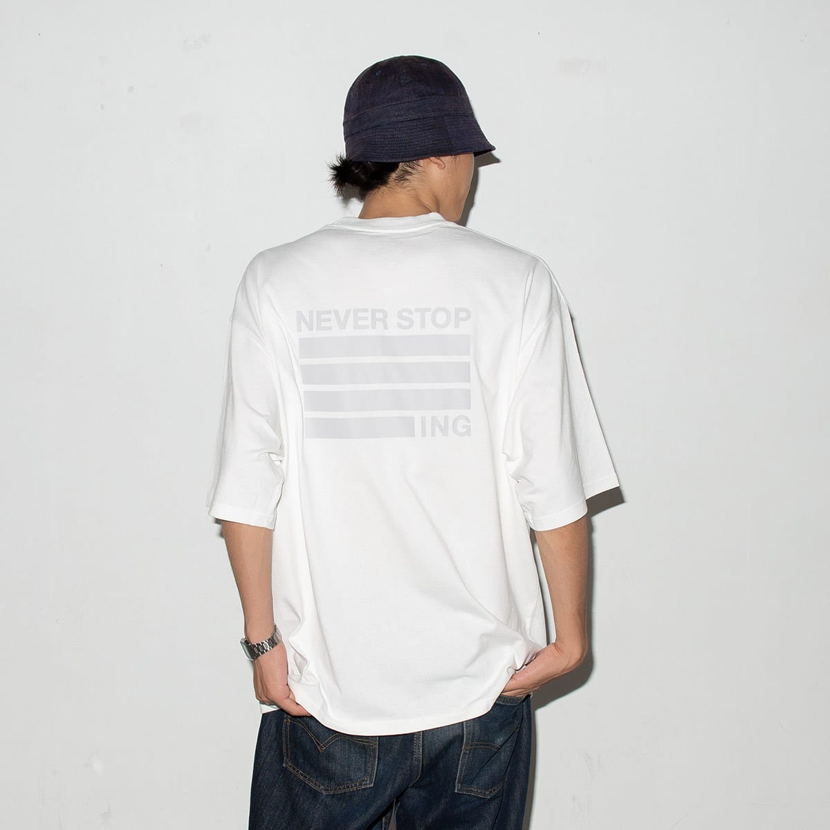 THE NORTH FACE S/S NEVER STOP ING TEE ホワイト 23FW-I（ザ