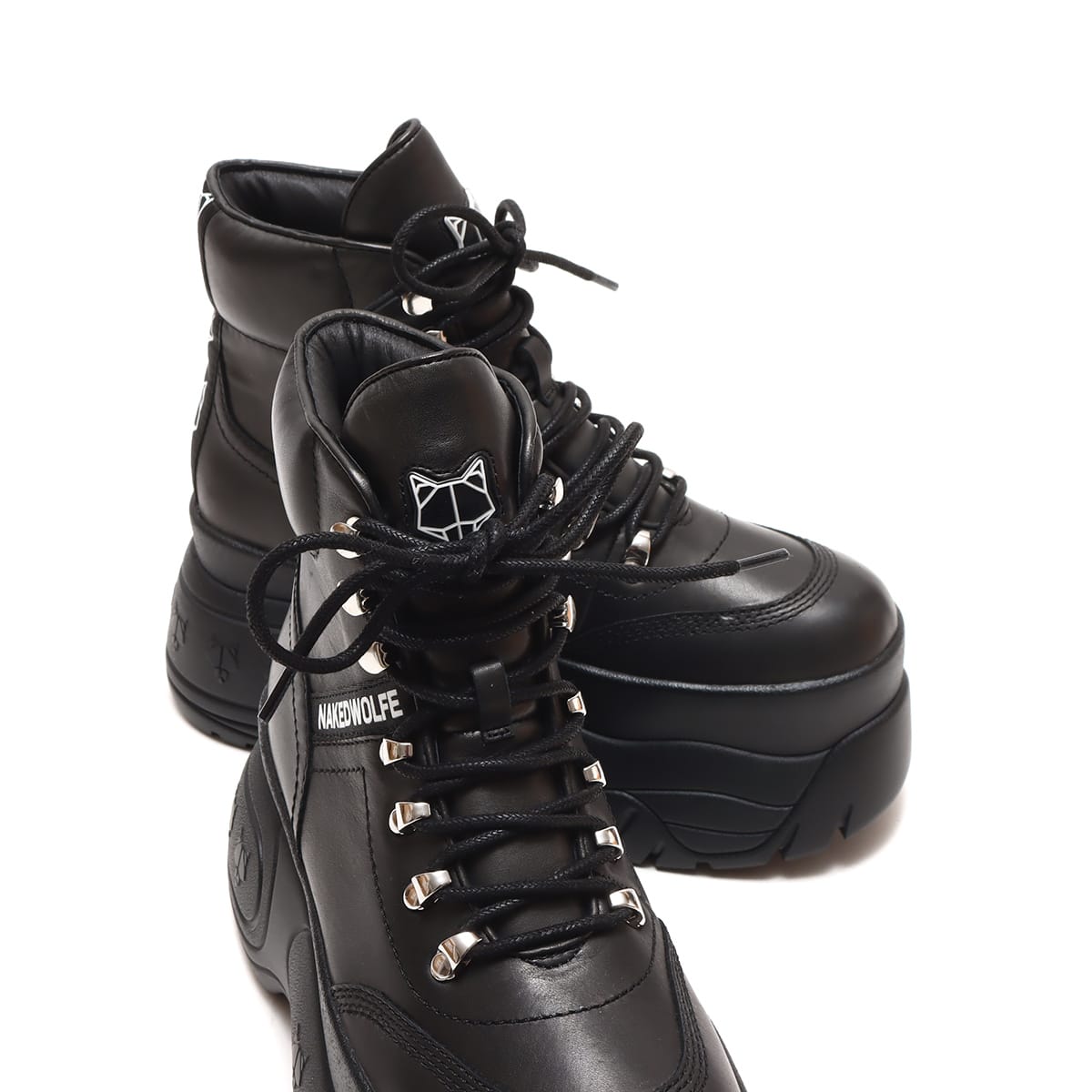 靴NAKED WOLF 黒　ブーツ US9　25.5cm