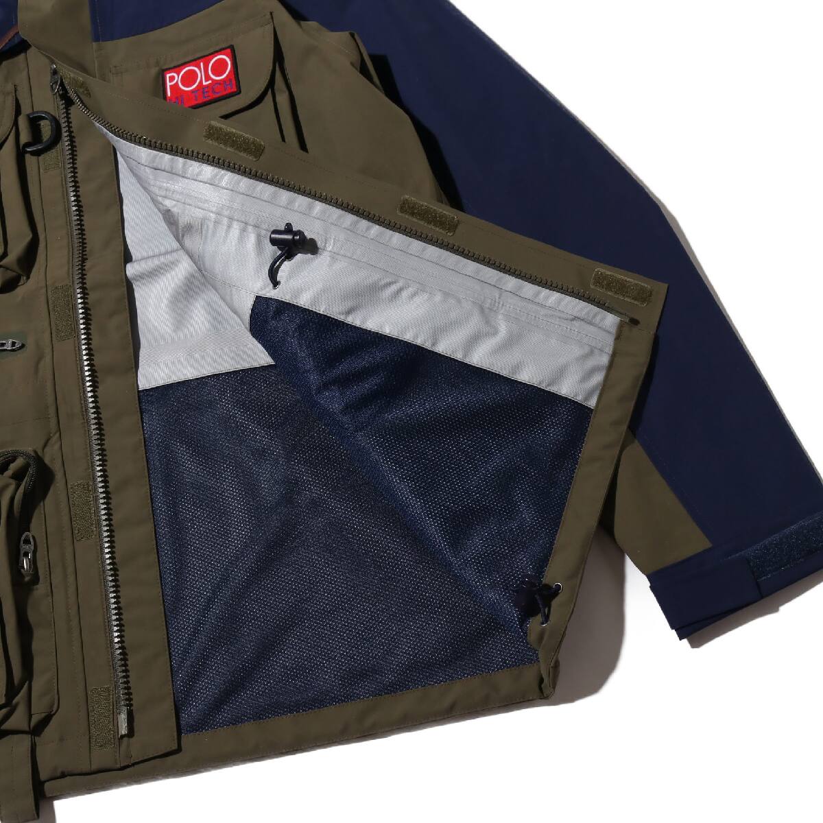 POLO RALPH LAUREN 3L ANORAK-LINED-JACKET GREEN MULTI 18HO-Iの画像