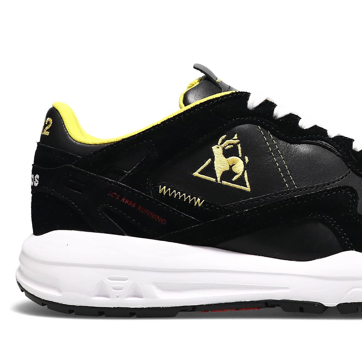 le coq sportif LCS R888 LEA FR2 BLACK/YELLOW 22SS-I