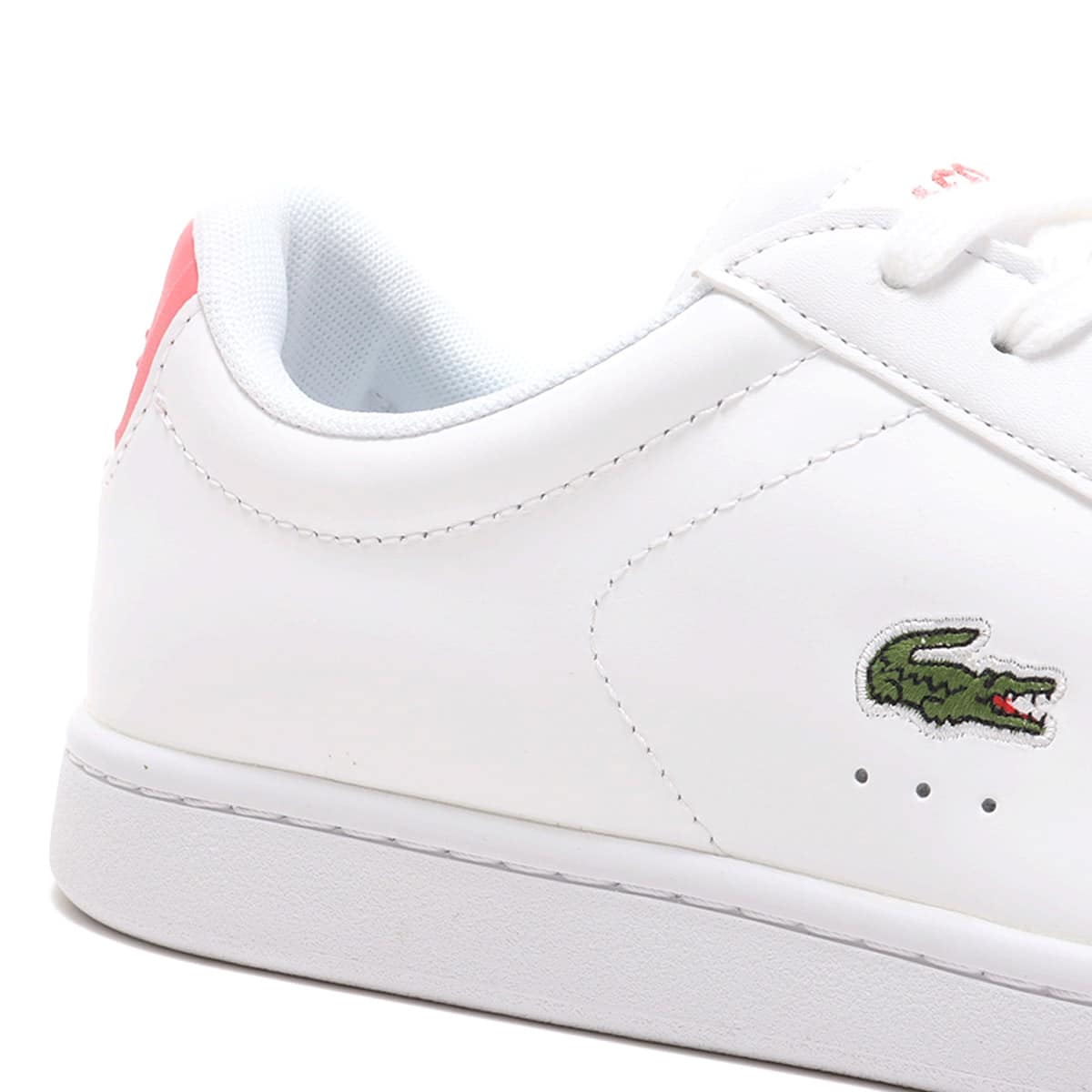 LACOSTE CARNABY EVO 0121 2 WHITE/DK.PINK 21FA-Iの画像
