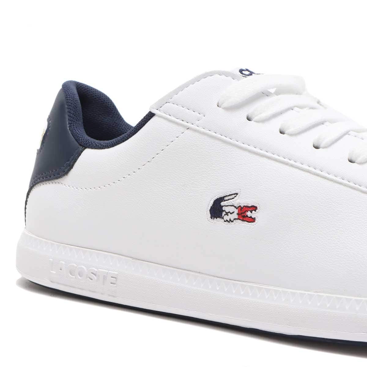 LACOSTE GRADUATE TRI 1 WHITE/NAVY/RED 21FA-Iの画像