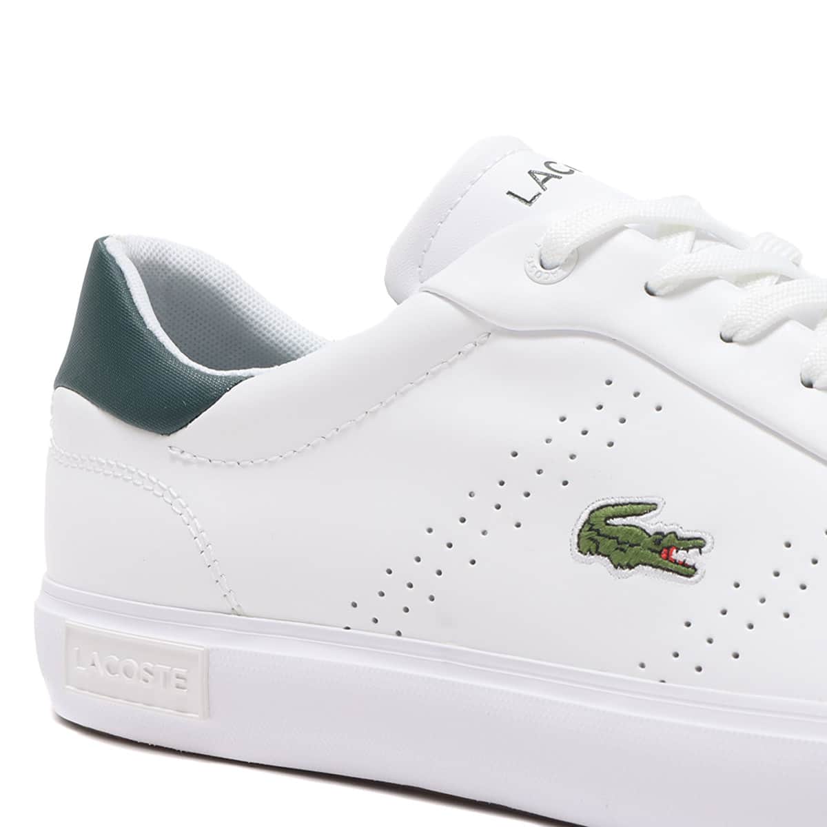 LACOSTE POWERCOURT 2.0 0321 WHITE/DK.GREEN 21FA-Iの画像