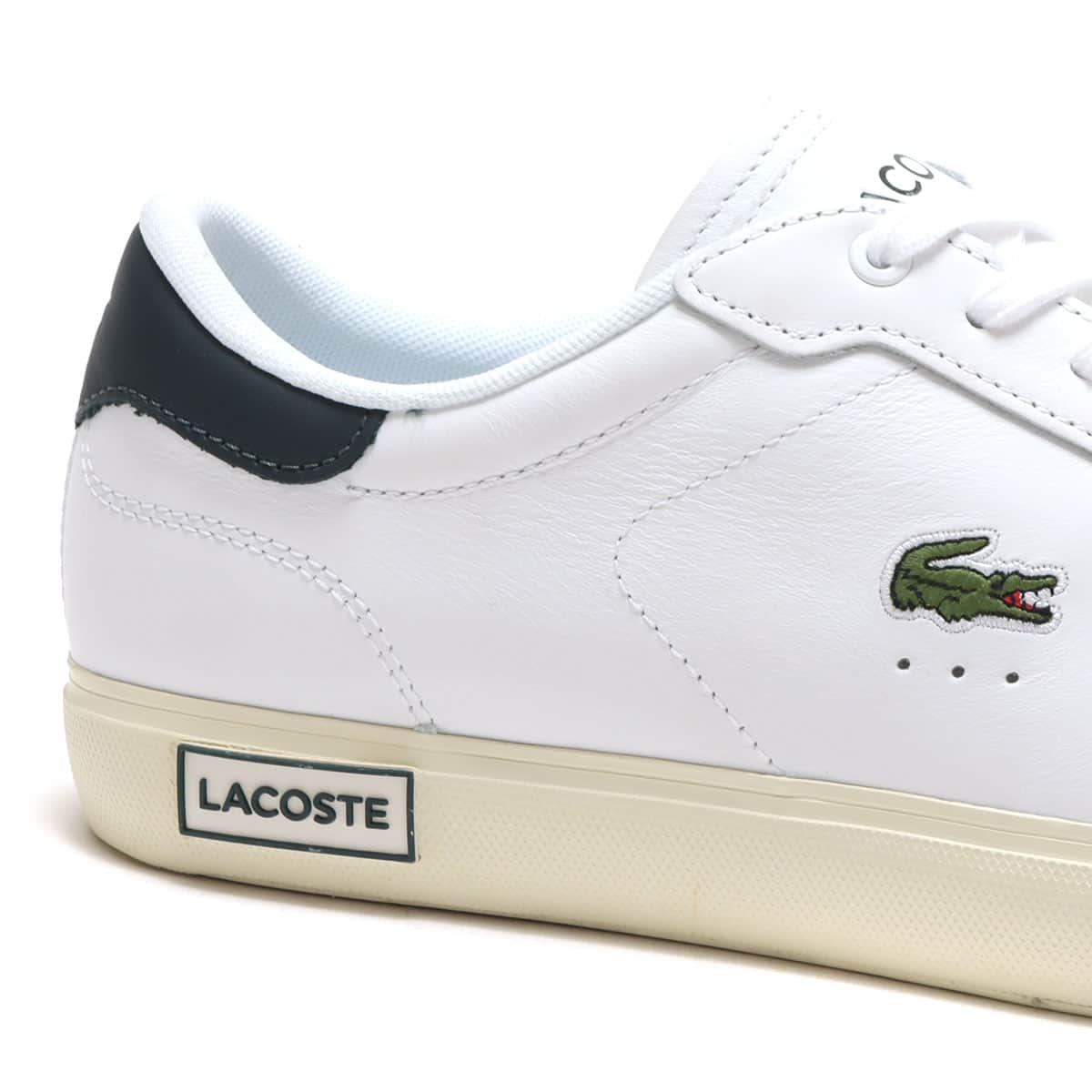 LACOSTE POWERCOURT 0721 WHT/DK GRN 22SU-Iの画像