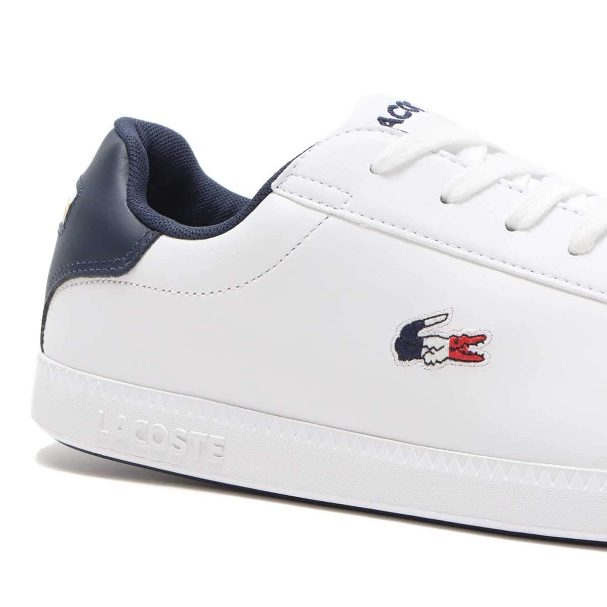 LACOSTE GRADUATE TRI 1 WHITE/NAVY/RED 21FA-Iの画像