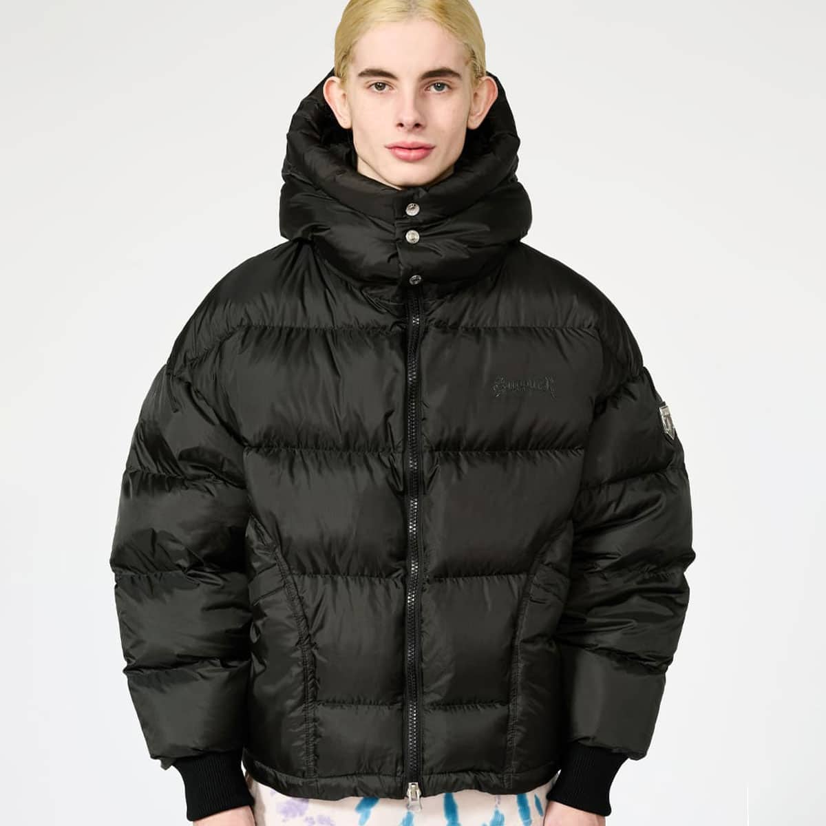 SUPPLIER DETACHABLE HOOD PUFFER BLACK 21FA-I