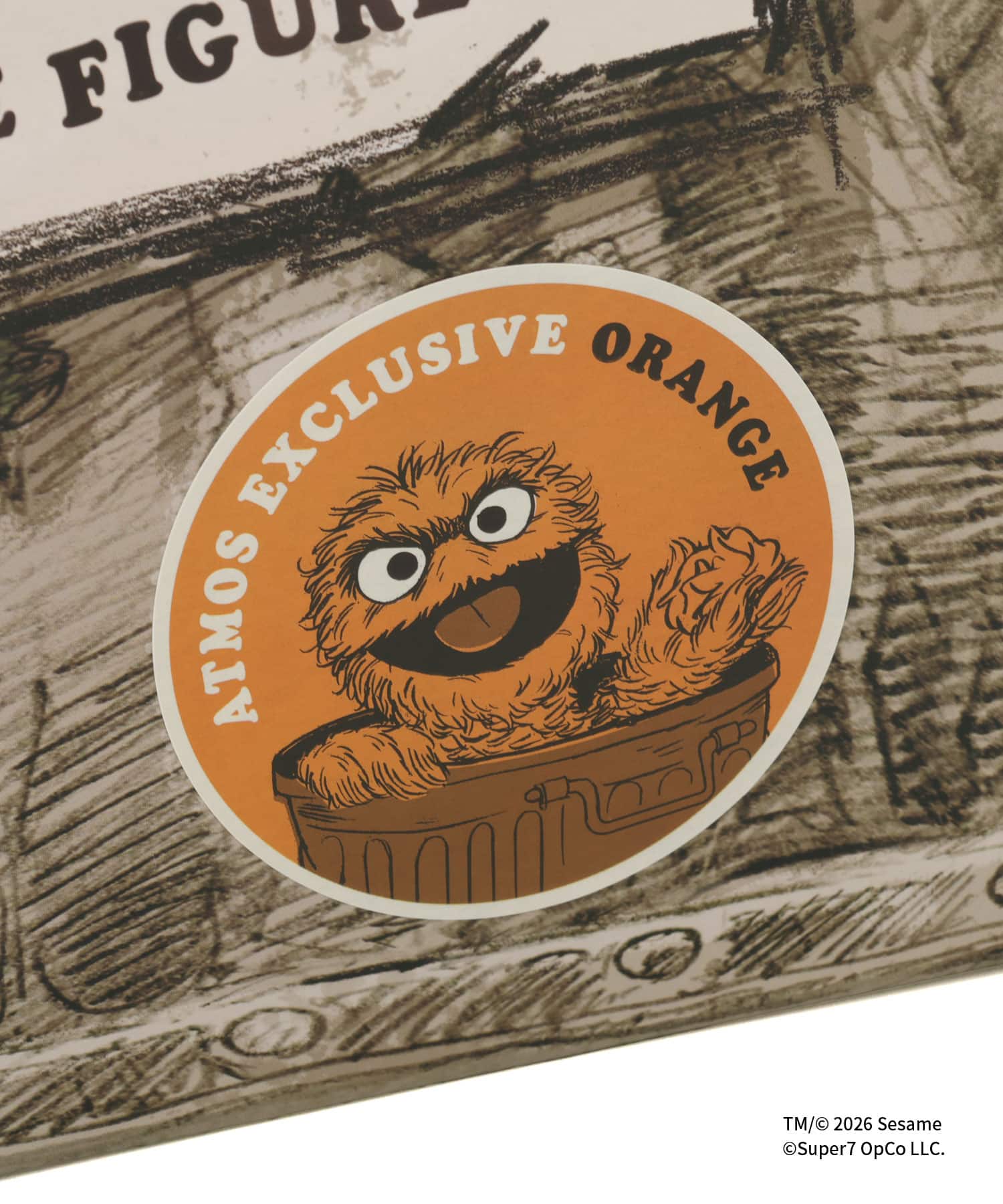 SUPER7 SESAME STREET SUPER SIZE VINYL - OSCAR THE GROUCH ORANGEの画像