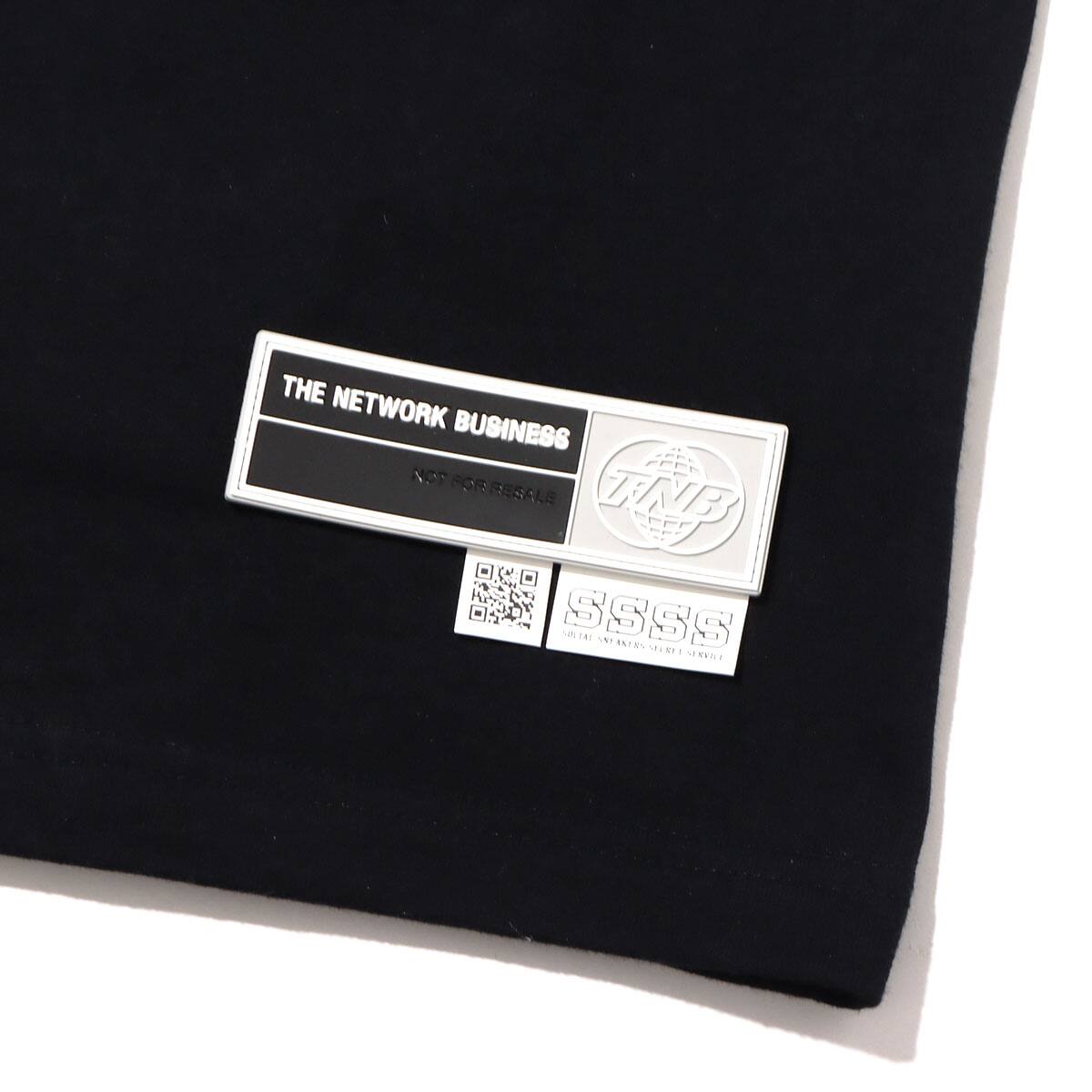 THE NETWORK BUSINESS CLEAR WING LOGO S/S TEE BLACKの画像