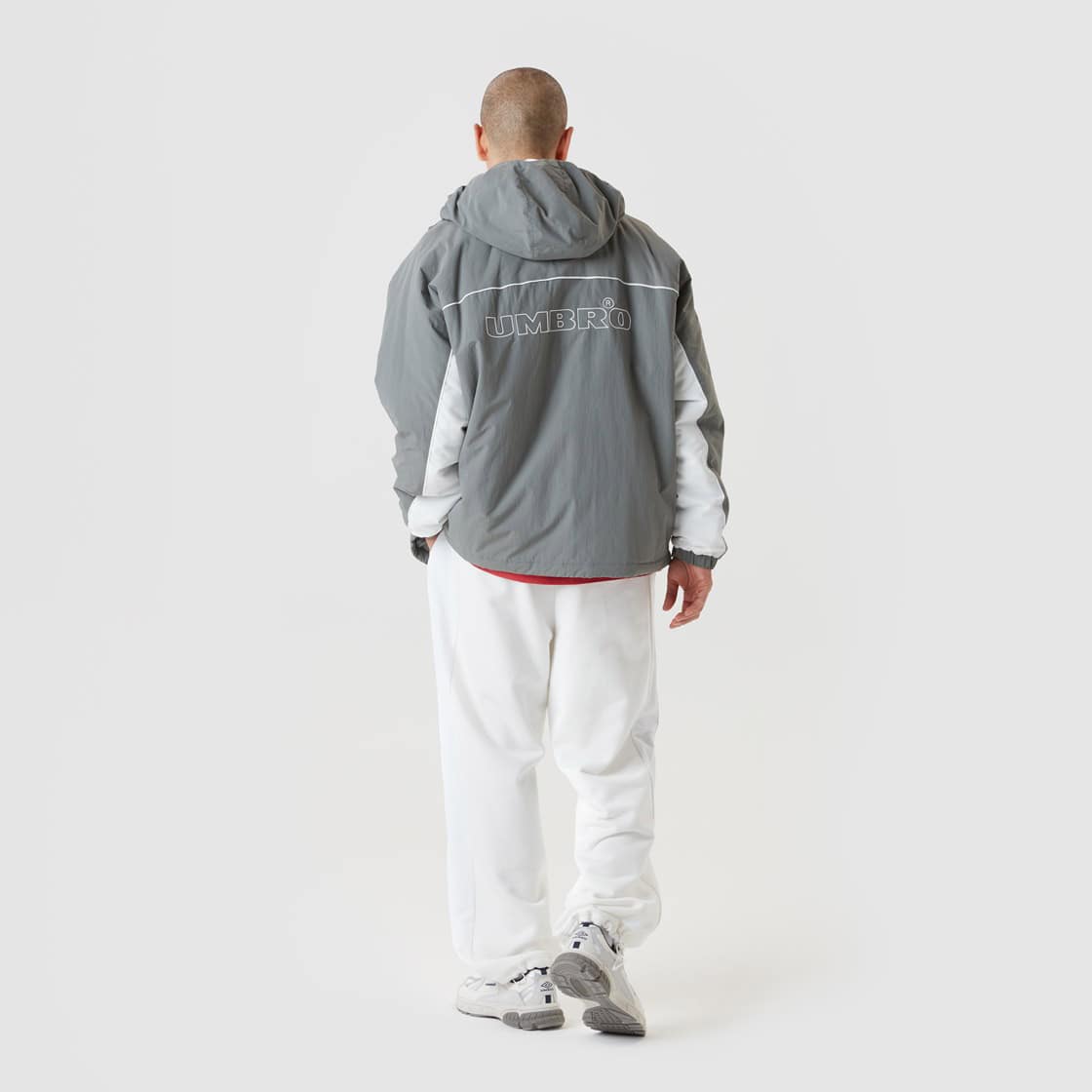 UMBRO HBL CELEB Hoodie PaddingJacket グリーンカーキの画像