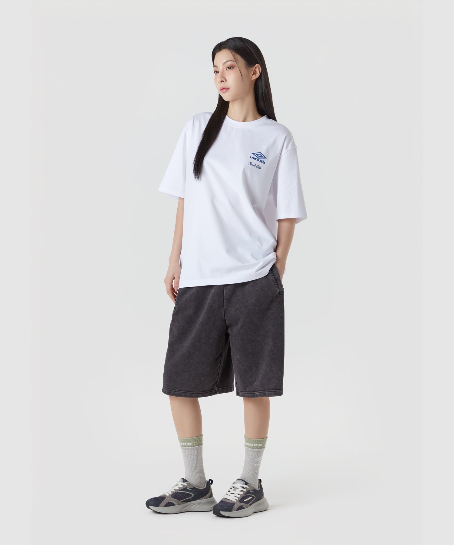 UMBRO 【KOREA COLLECTION】OMBRE SHORTS SLEEVE T-SHIRTS グレーの画像