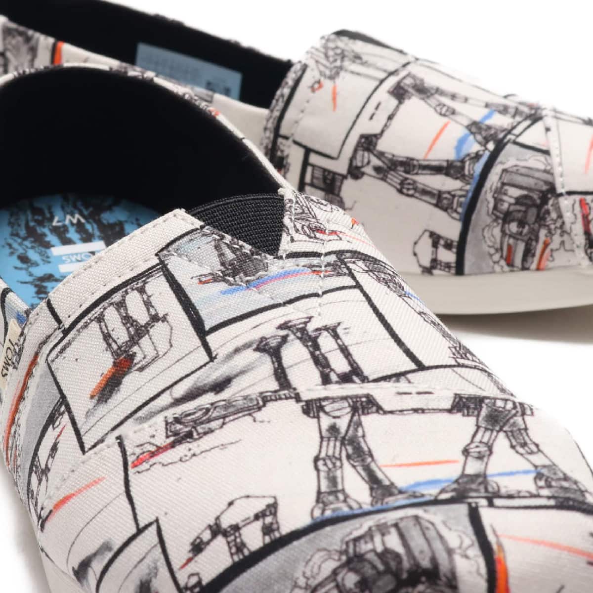 TOMS Star Wars ALPARGATA 3.0 AT Print White Starwars AT Print 21FA-Iの画像
