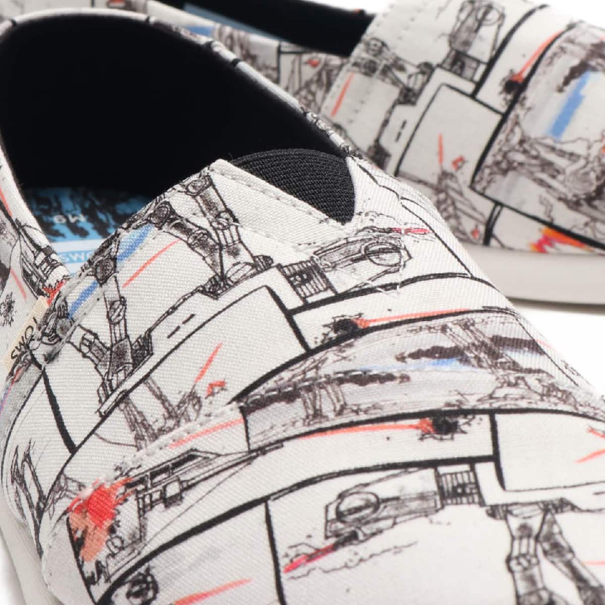TOMS MENS Star Wars ALPARGATA 3.0 AT Print White Star Wars AT Print 21FA-Iの画像