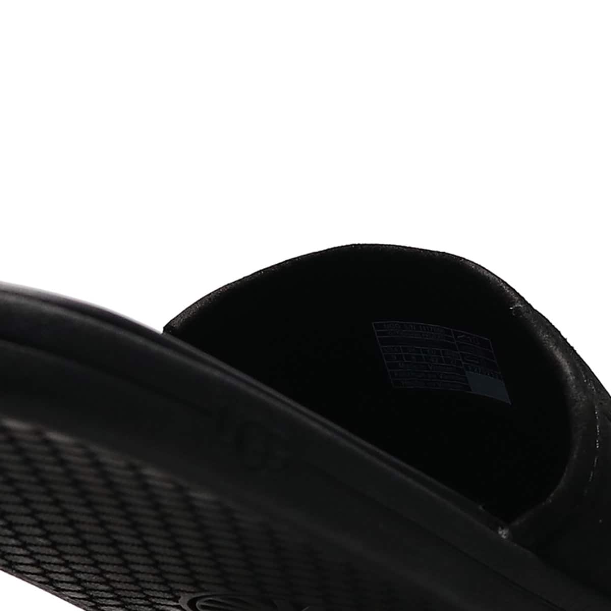 UGG M SEASIDE SLIDE BLACK LEATHERの画像