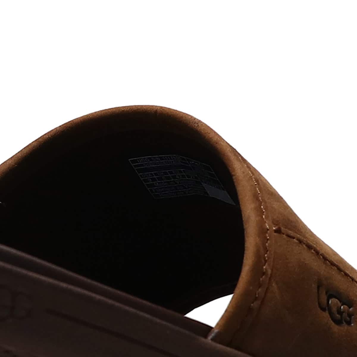 UGG M SEASIDE SLIDE LUGGAGE LEATHER 24SS-I（アグ シーサイド