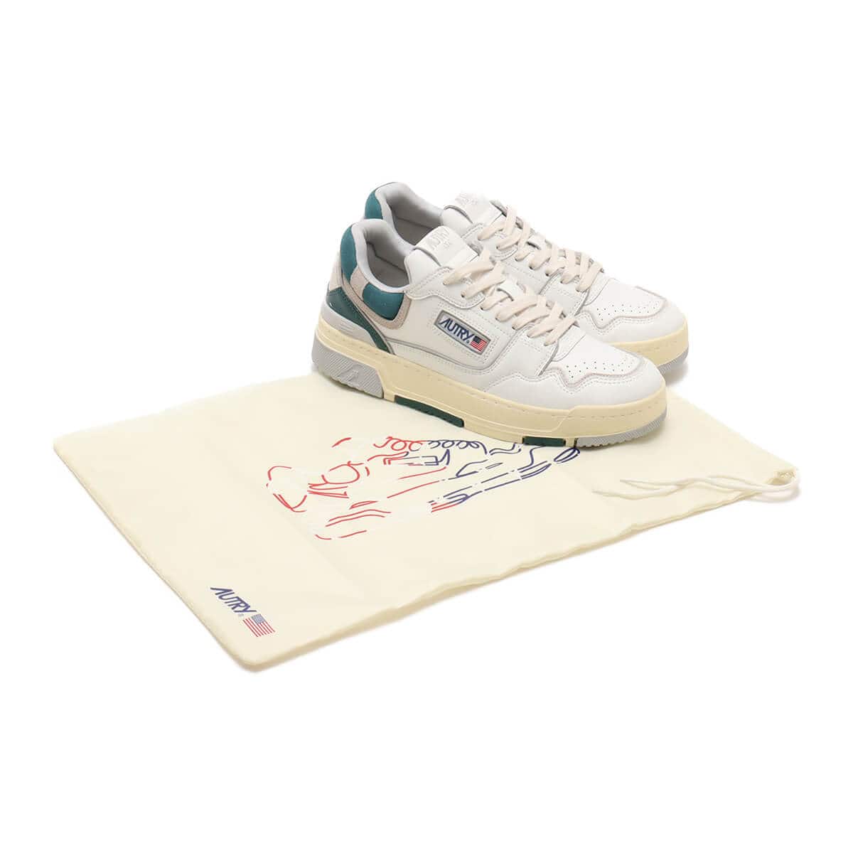 AUTRY CLC LOW WH/VAP/FOR の画像