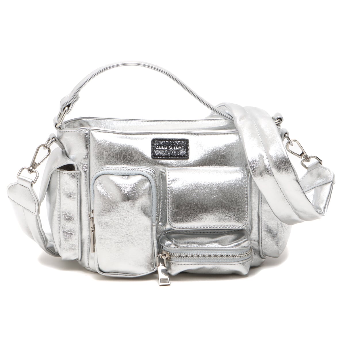 ANNA SUI NYC マルチポケット チビバッグ SILVER 23FA-I