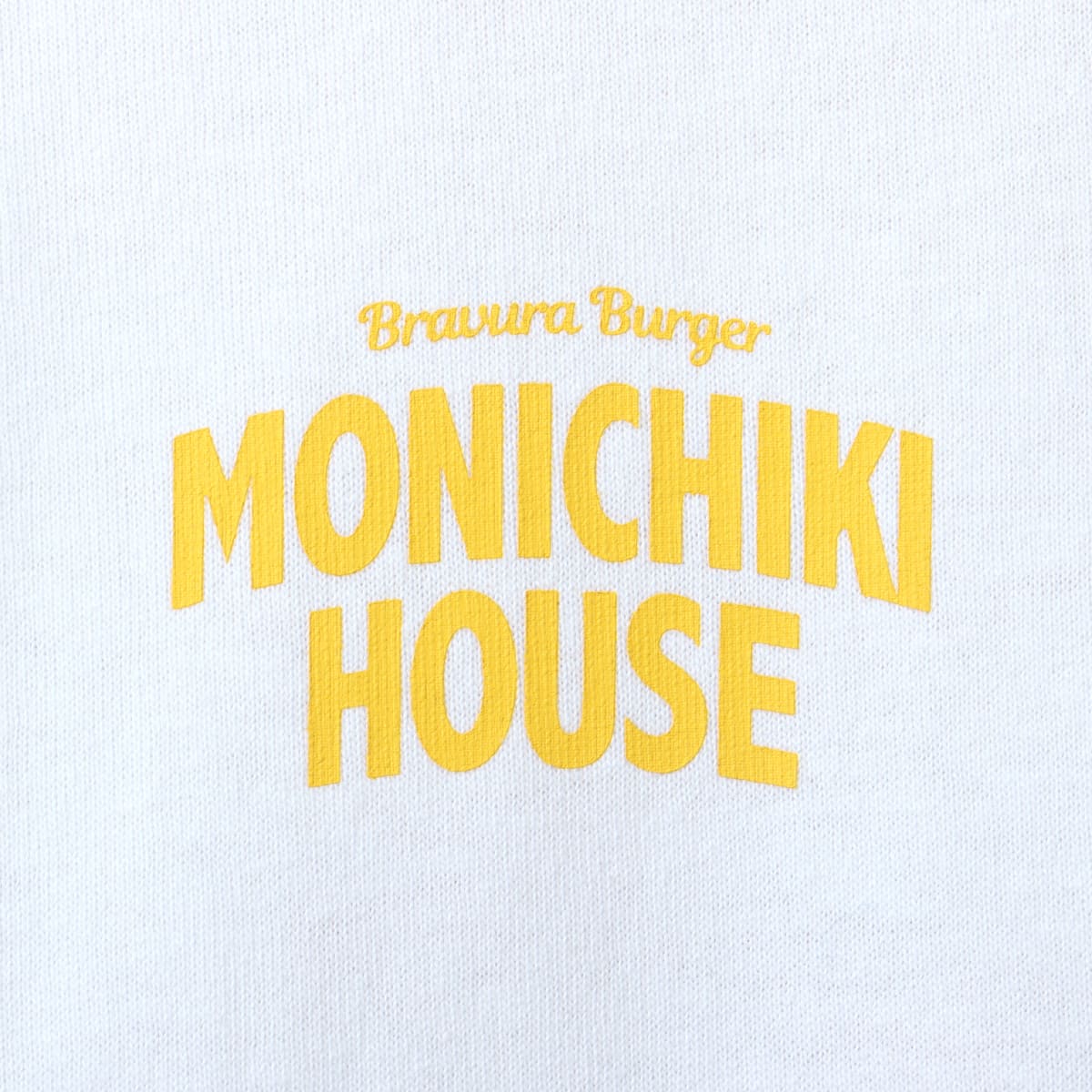 atmos pink x MONICHIKI HOUSE Address T-Shirt WHITEの画像